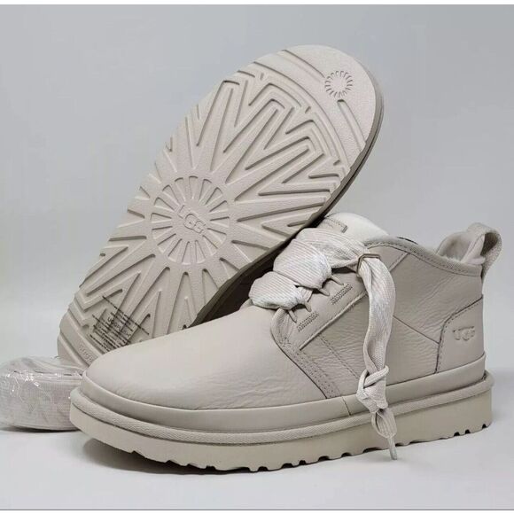 UGG NEUMEL FT SEA SALT LEATHER/ WOOL CHUKKA ANKLE BOOTS MEN'S SIZE US 13 NEW - Picture 3 of 5